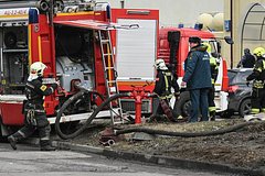 Из российского торгового центра эвакуировали 150 человек из-за пожара